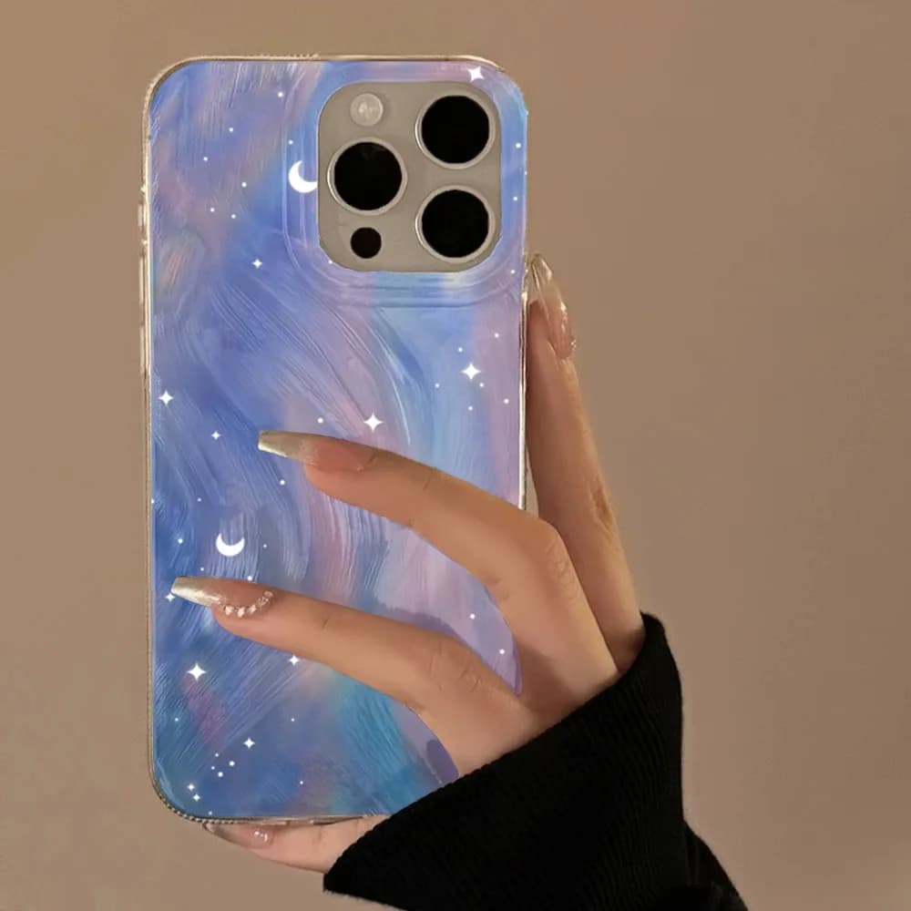 Fashion Glitter Starry Gradient Phone Case For Xiaomi Redmi Note 10 11 12 13 14 Pro Plus 5G 12 13 13C 4G Silicone Matte Cover
