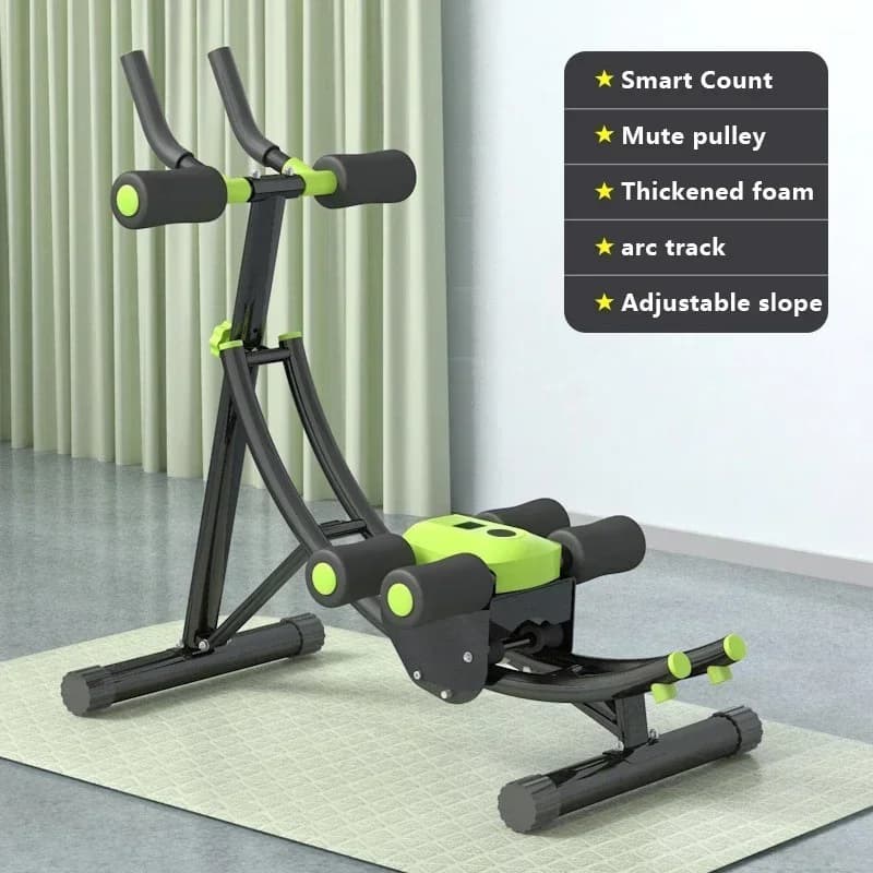 Attrezzo Fitness 2026 a Doppia Pista per Allenamento Muscoli Addominali, Attrezzo Sportivo per Addominali da Interno