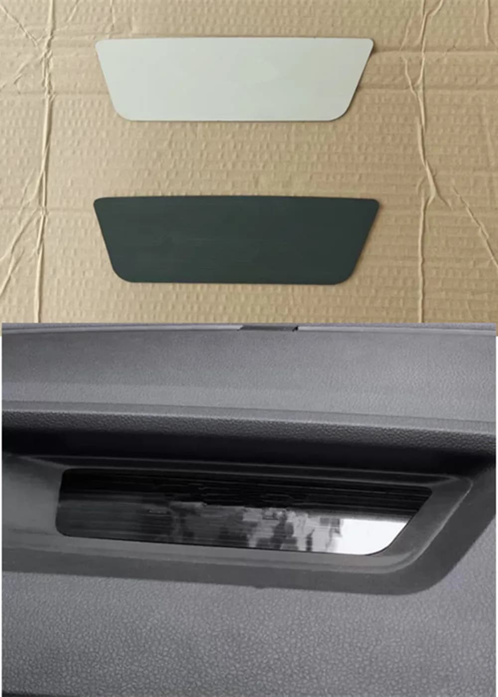 Per Volkswagen VW T-cross Tcross 2018-2023 Cornice di Protezione in Acciaio Inox per Cruscotto Anteriore e Vano Portaoggetti