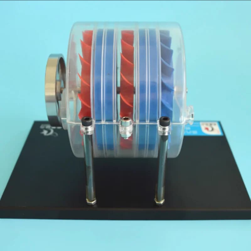 Modello di turbina a vapore multistadio Strumenti dimostrativi e giocattoli educativi scientifici nei laboratori di fisica delle scuole medie