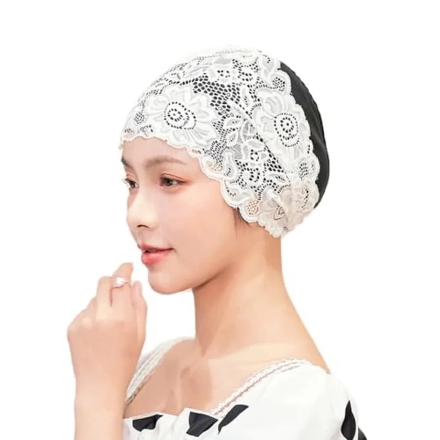 Cuffia da Nuoto per Donne, Impermeabile, Elegante, in Silicone Antiscivolo, Elastica e Confortevole, per Mantenere i Capelli Asciutti