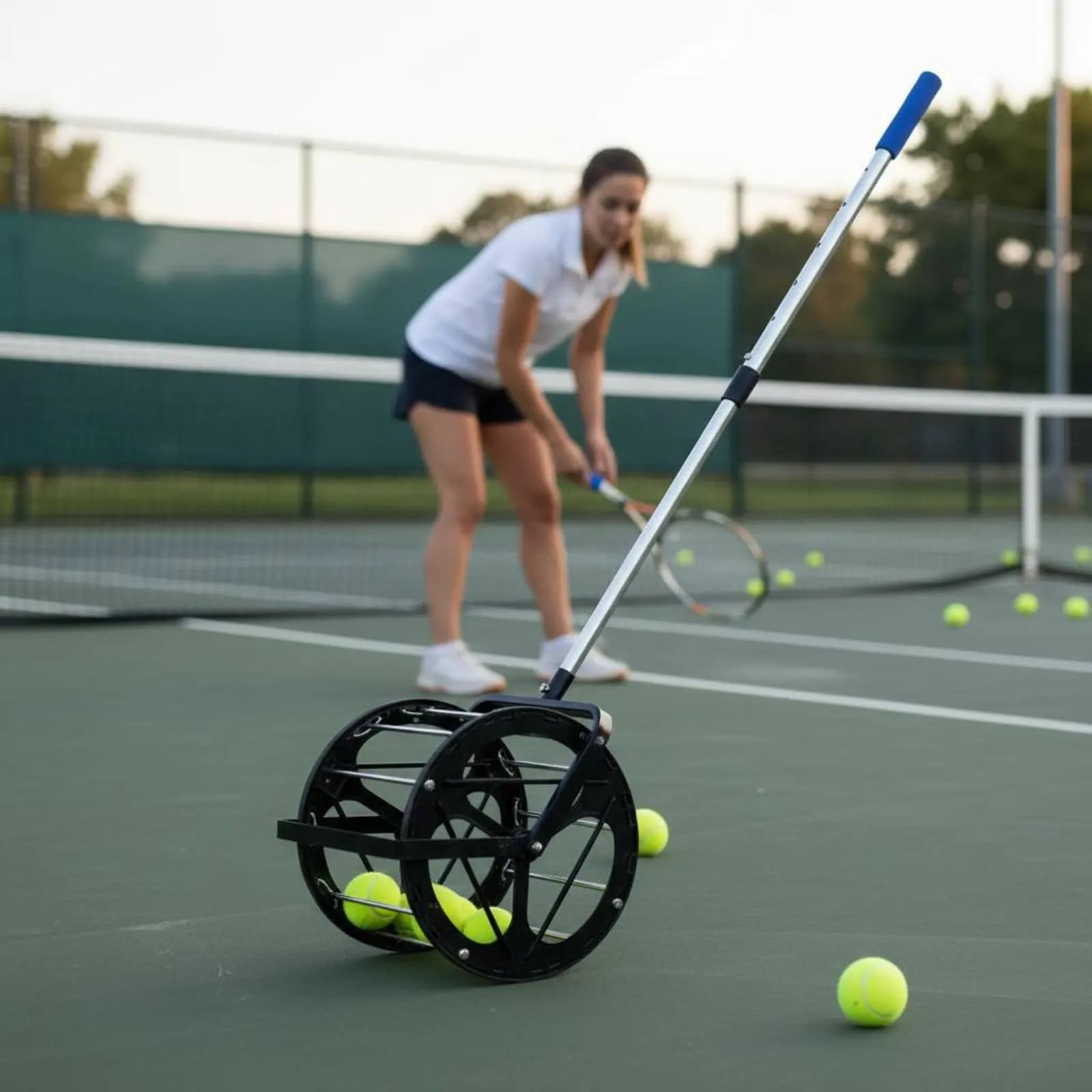Tennis Ball Picker High Performance Tennis Ball Collector Sports Gear Easy to Use Large Capacity for Coaches