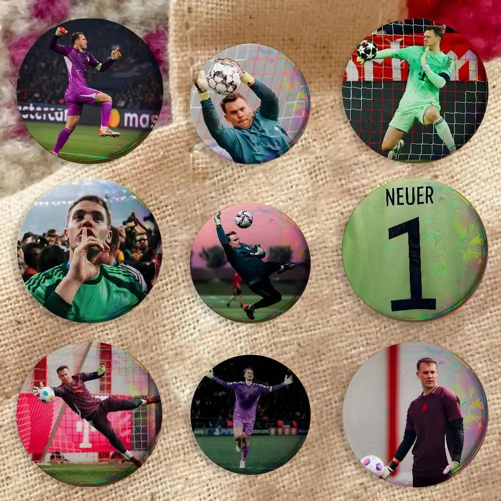 Sweeper-Keeper 2026 M-Manuel Neuer Badges Cartoon Character Pins Brooch for Bag Shoes Decoration Jewelry Gifts