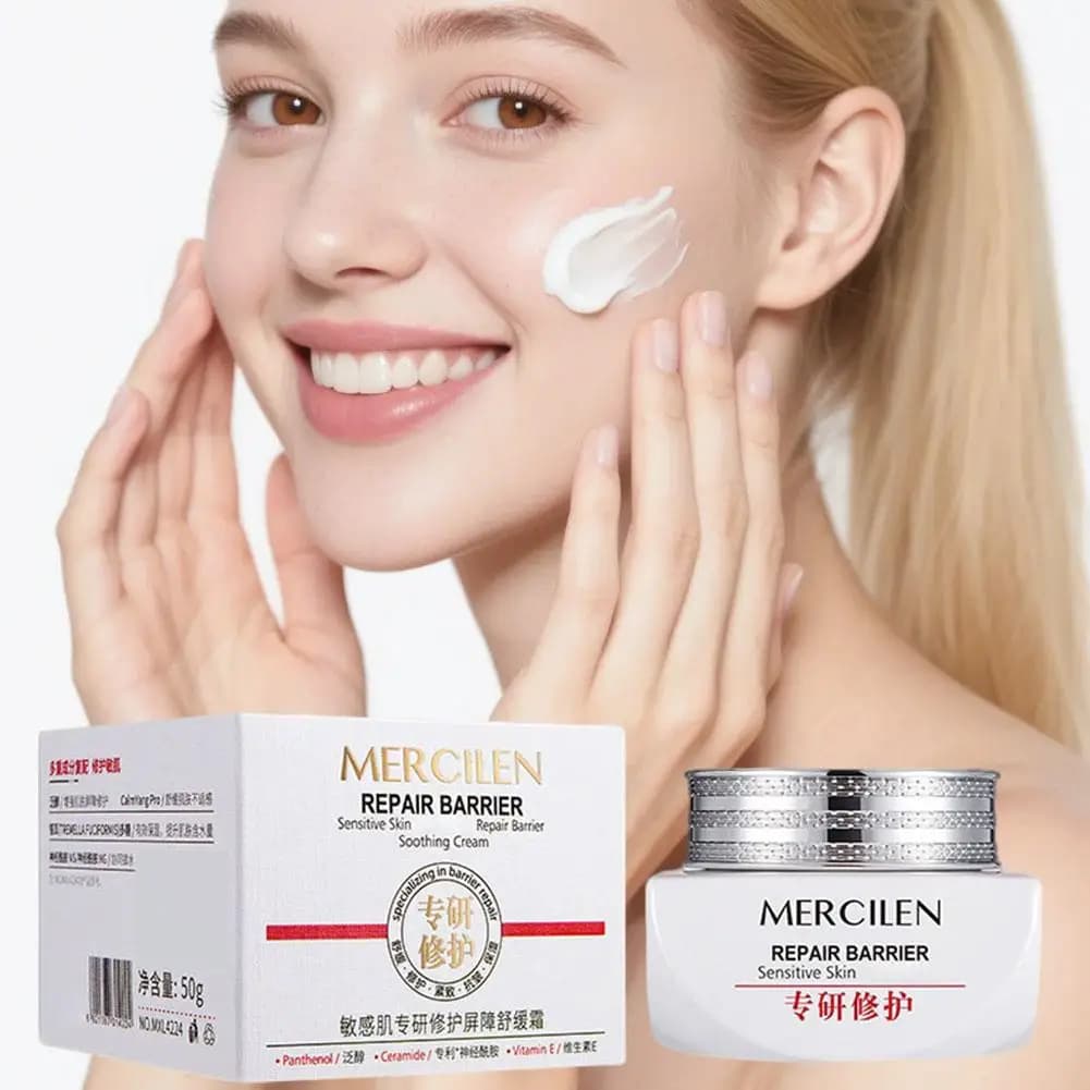 Moisturizing Face Cream For Sensitive Skin Rebuild Skin Barrier Soothing Nourishing Brightening Skin Cream Essence For Women
