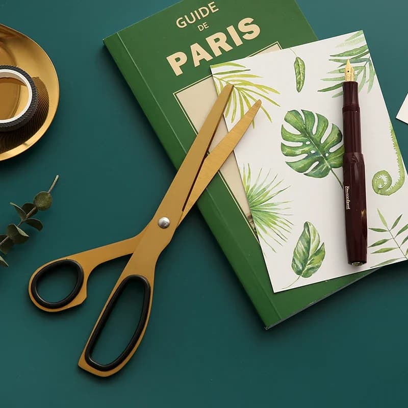 Forbici Vintage in ottone minimallismo Utility Knife tagliacarte Notebook Planner accessori cancelleria forniture per ufficio e scuola