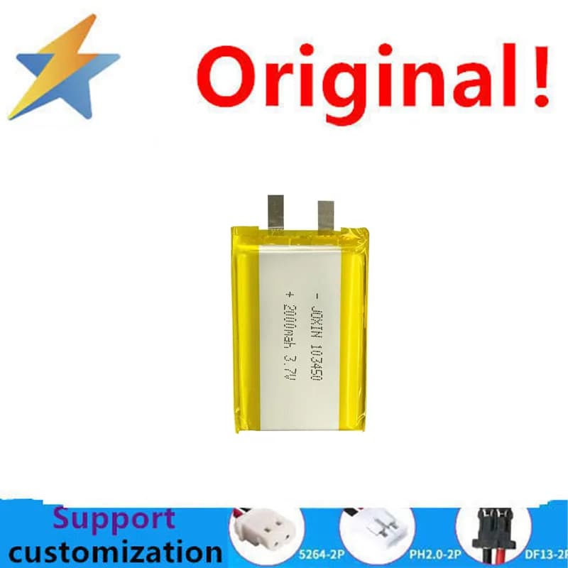 Polymer lithium battery 103450 2000mAh apple back clip power bank power bank with protection board large capacity battery cell