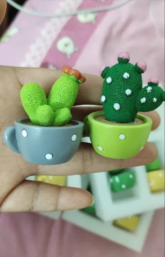 Nice decor for cars, spring animal, cactus, mini pot plant, automatic ornament