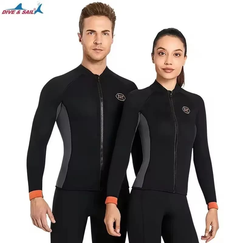Neoprene 3MM Man Woman Muta Hinge Jacket Scuba Diving Suit Surf Snorkeling Underwater Fishing Equipment