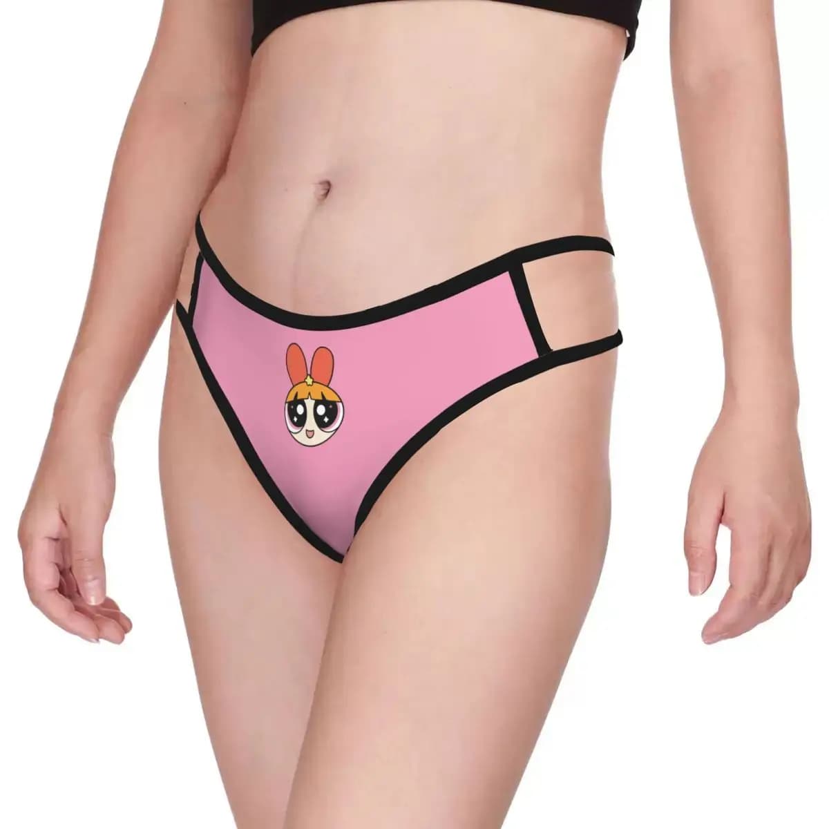 G-String Funny Low Waist Sexy P-Powerpuffs Girl Cartoon Thongs Thong Women Underwear Soft Underpants Women's