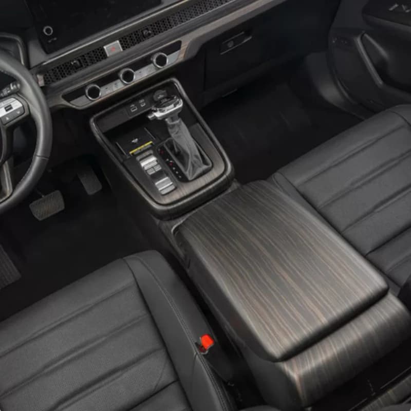 Rivestimento interno sovrapposizioni di venature del legno dorato per LHD HONDA CR-V 2023 2024 su prese, ingranaggi, cruscotto, porte, console centrale