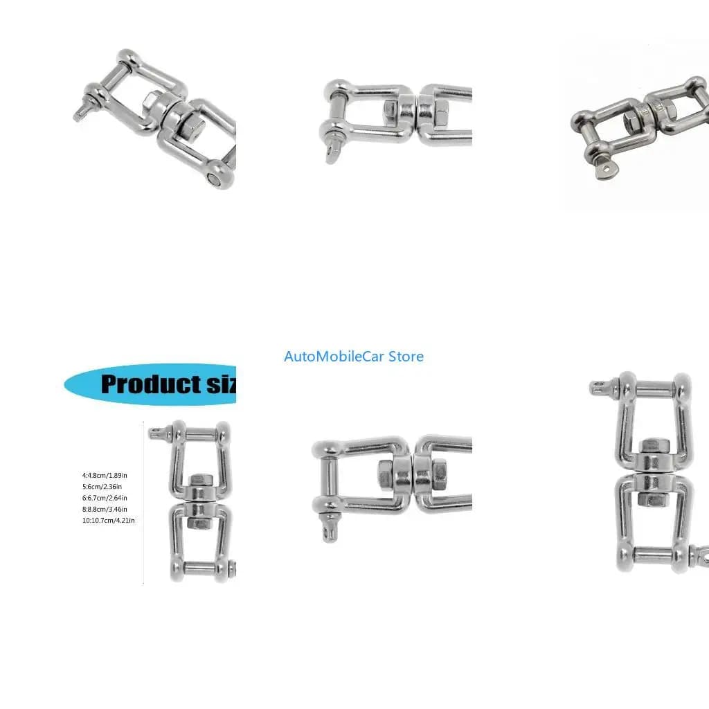 G8TE Marine Grade Steel Anchors Shackle 360 Rotation Connector for Boats Yacht