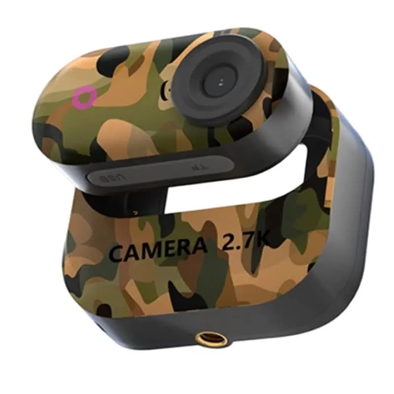 Mini HD 2.7K camera with wide angle, pet recorder, thumb camera, action camera for work, cycling, travel