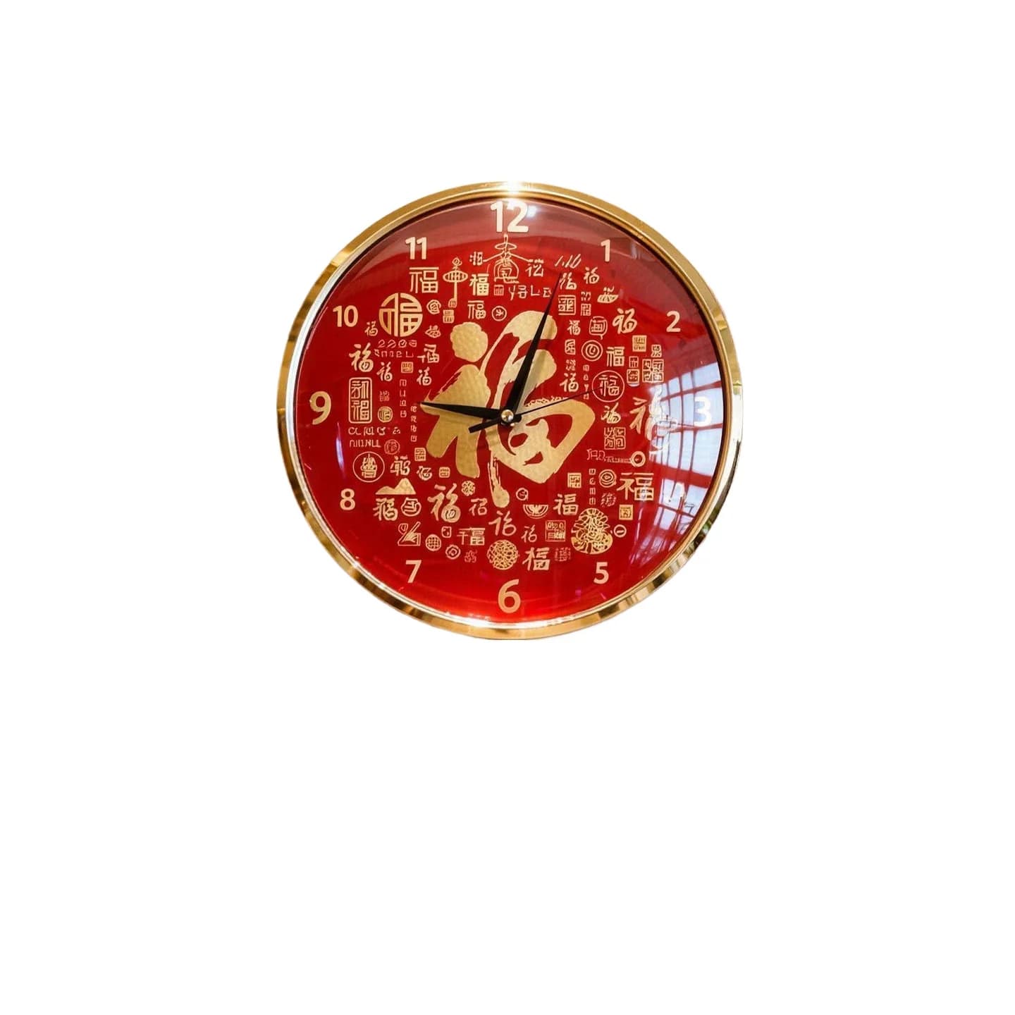 Nuovo orologio da parete silenzioso cinese Baifutu, lussuoso e di alta gamma, per soggiorno.