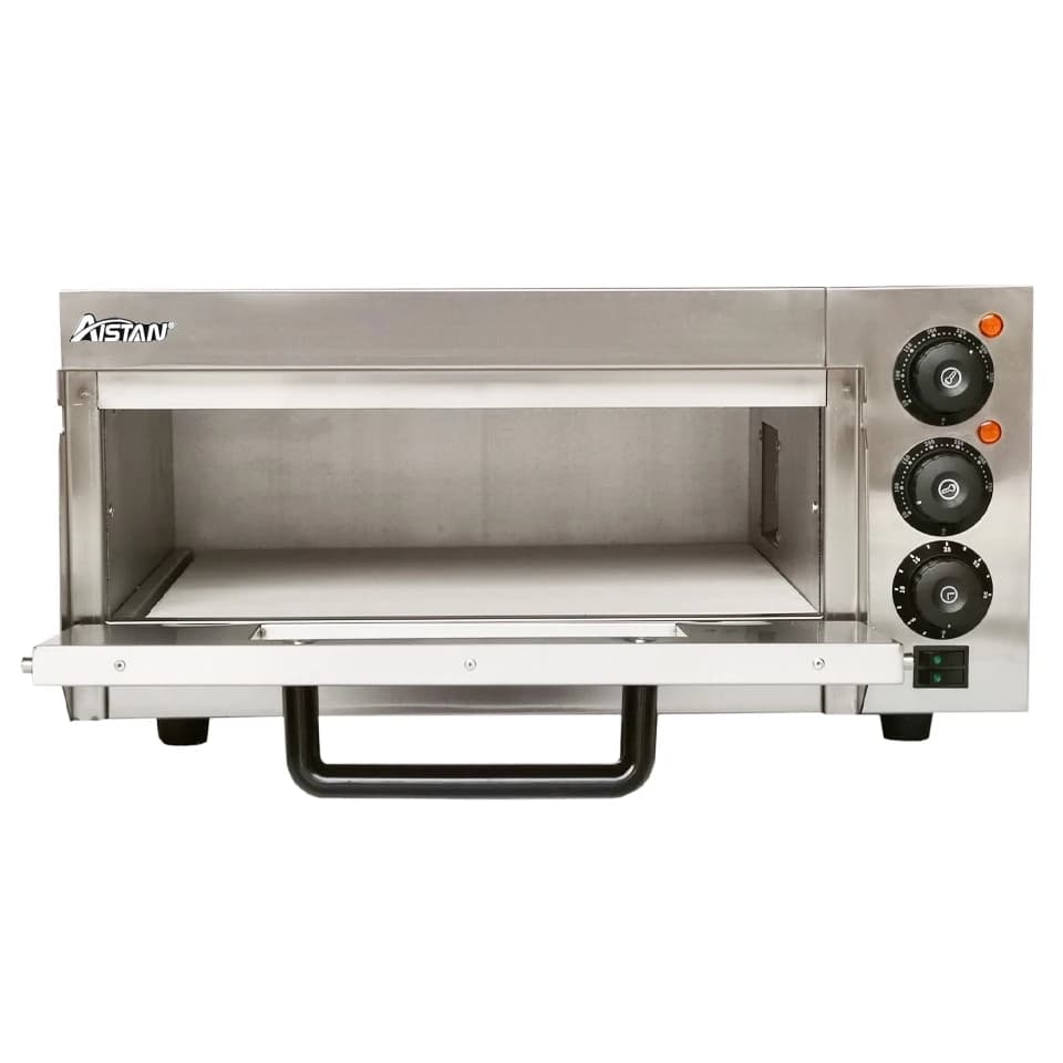 Forno Elettrico EP1ST per Pizza e Pane, da Banco, per Interni, Forno Commerciale con Pietra Refrattaria e Timer