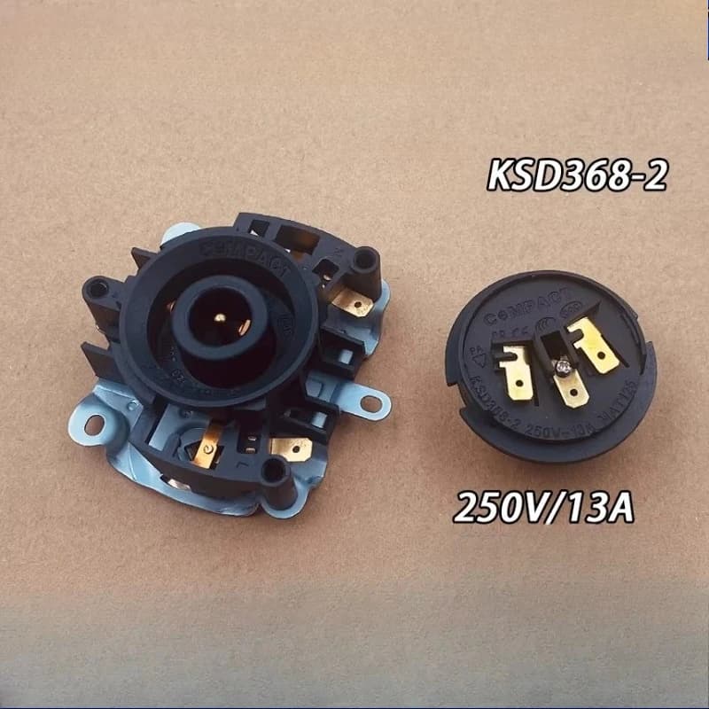 Connettore Impermeabile per Base Bollitore Elettrico a Riscaldamento Rapido, Accoppiatore con Doppio Termostato, Interruttore a Presa, Accessorio KSD368-2