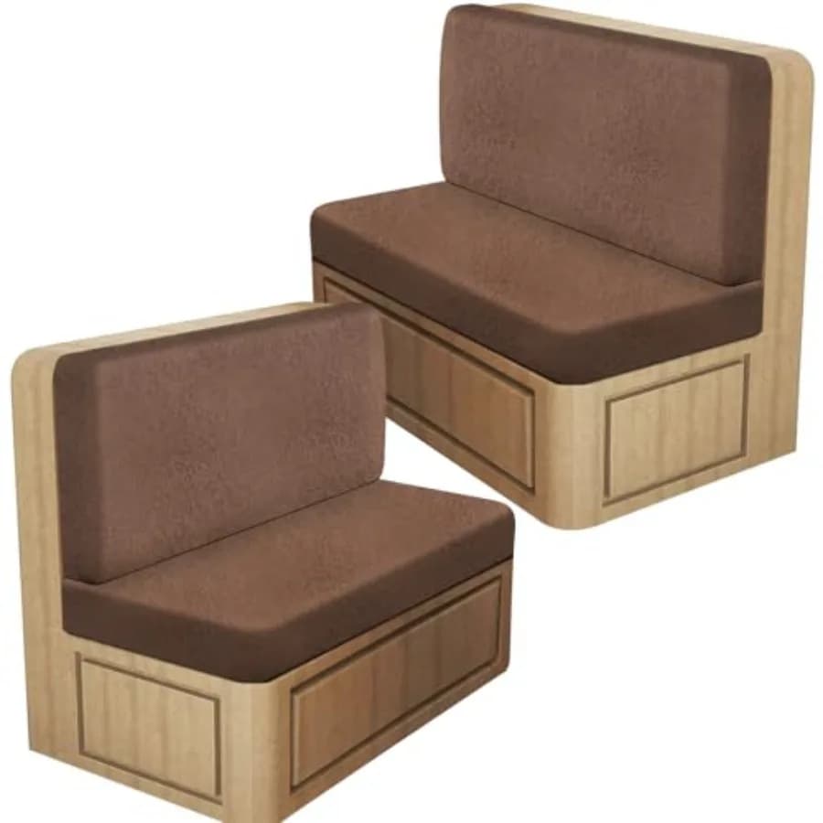 Copricuscini Elasticizzati Effetto Pelle per Dinette RV, Coperture per Sedili di Camper e Roulotte, Ricambio per Sedili di Camper