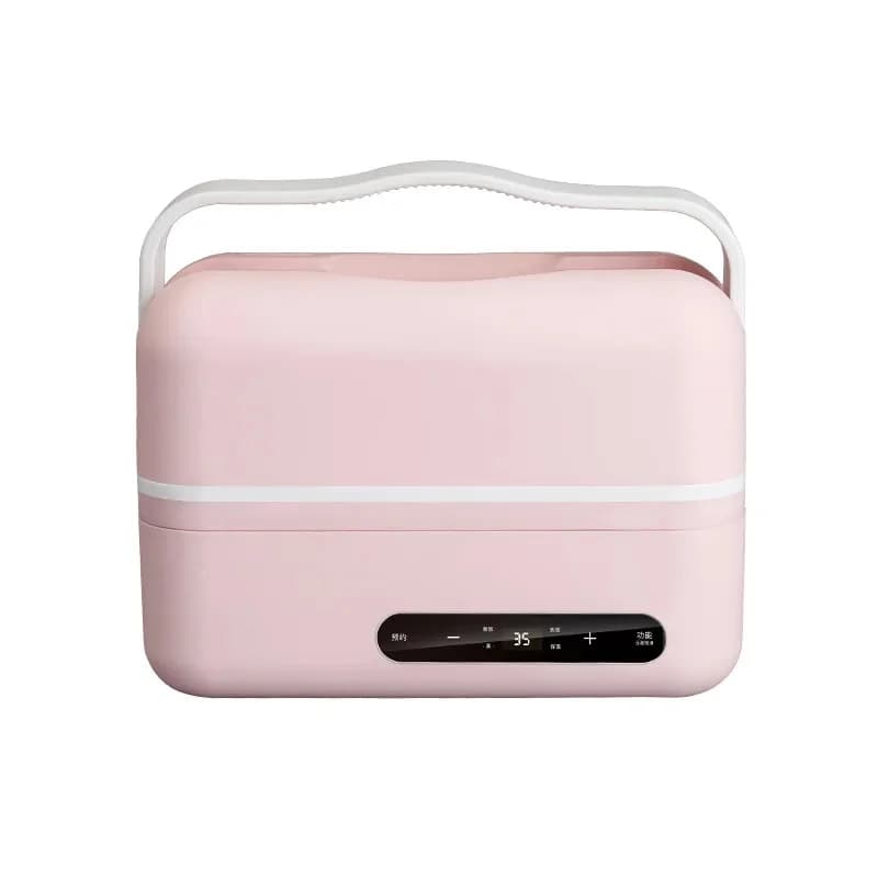 Lunch Box elettrico portatile Scatola per il pranzo isolata multifunzionale a doppio strato Scatola per il pranzo in acciaio inossidabile per uso domestico da 1,2 litri