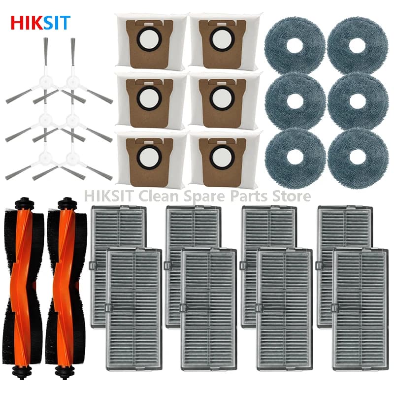 Di ricambio Per Xiaomi Mijia M30S D103CN Parti Per Vaccum Cleaner Spazzola Laterale Principale Filtro Hepa Mop Stracci di Stoffa Sacchetti Per La Polvere Accessori