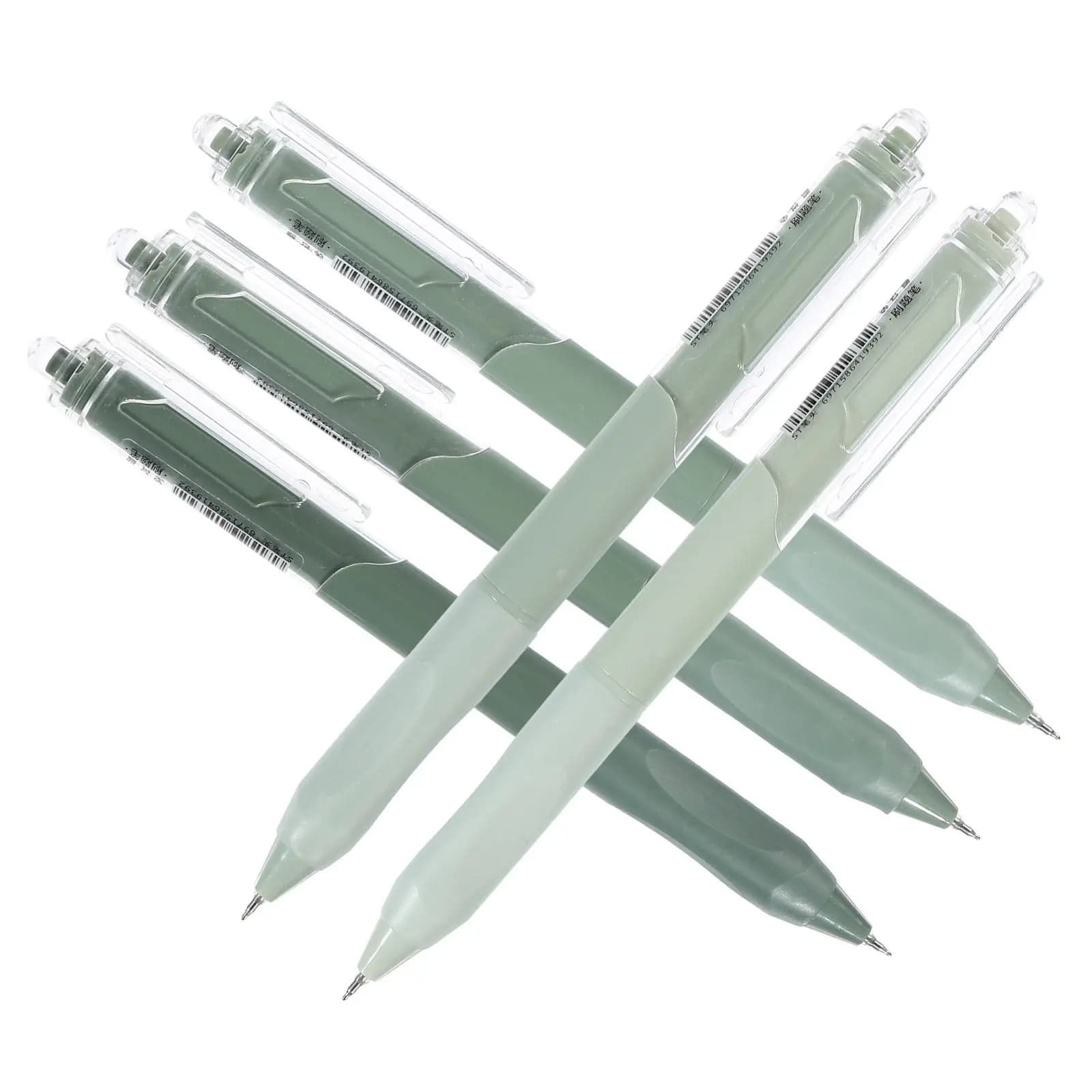 5 Pezzi Penne Gel Semplici a Pressione, Strumenti di Scrittura per Studenti, Portatili e Scorrevoli, per Uso Scolastico e d'Ufficio, Forniture Scolastiche