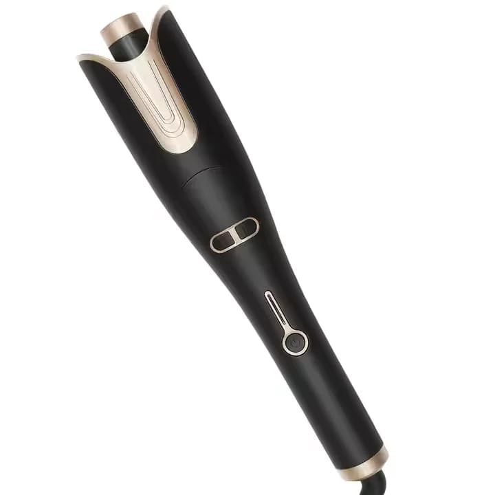 Ferro Arricciacapelli Automatico Rotante in Ceramica OEM con LED, Ionico, PTC, Elettrico, per Onde da Spiaggia, 4 Temperature, per Uso Domestico