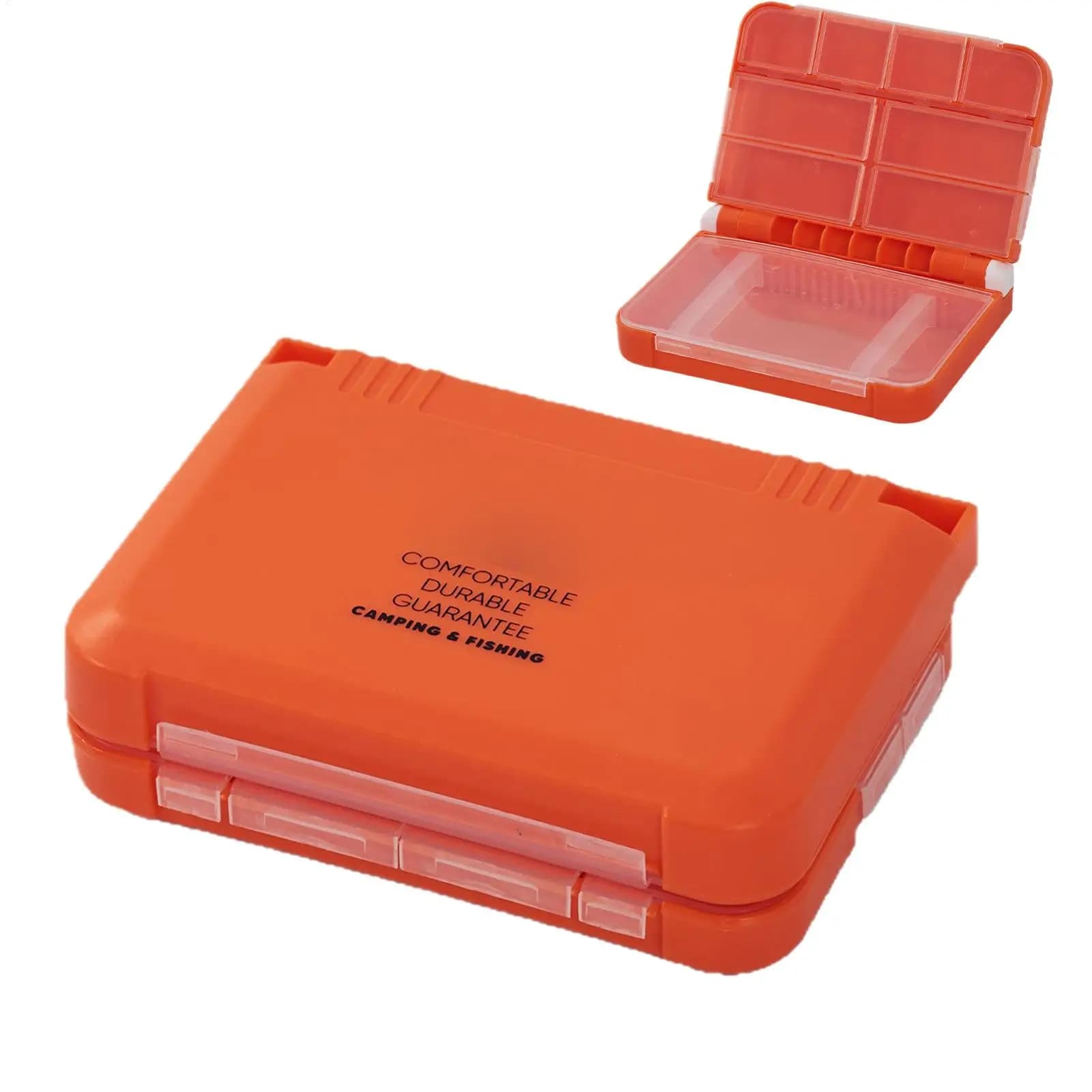 Small double layer fishing gear box, small containers, fishing gear box, fishing gear organizer for men and women, fishing gear, jewelry