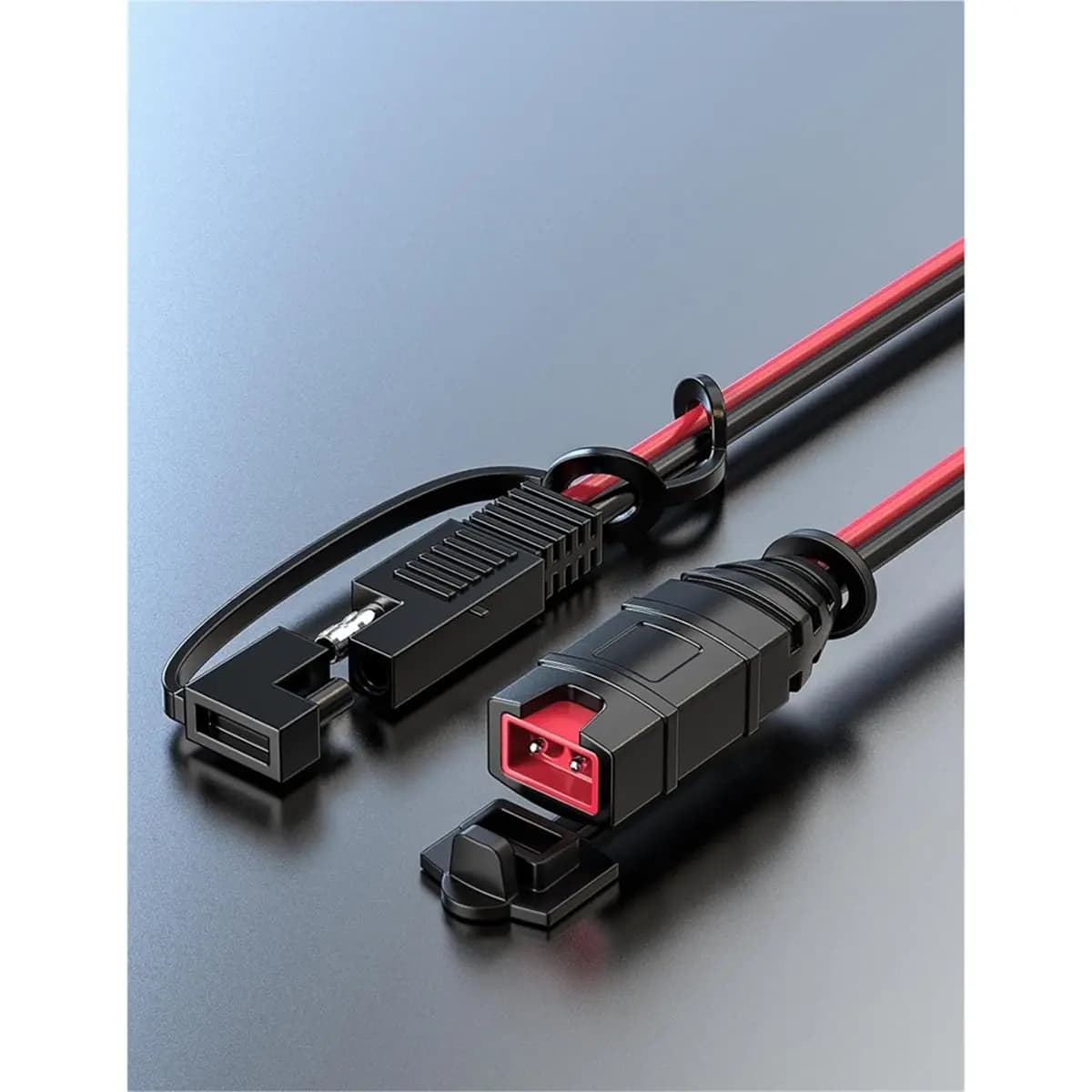 SAE MALL extension cable for Genius Smart charger, SAE 14AWG connector cable for heavy duty, waterproof plug with 20A fuse