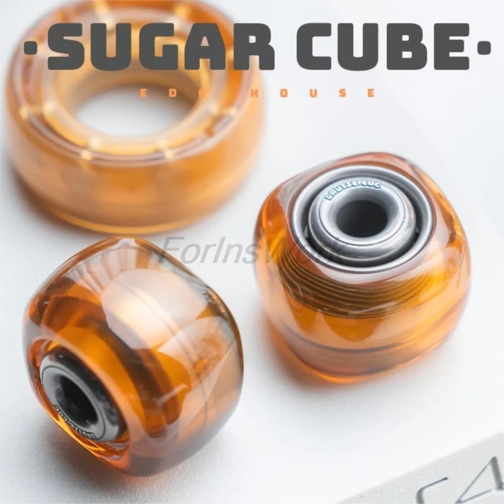LAUTIE Cubo di zucchero Ciondolo Spinner Anello di ansia Mini Fidget Spinner EDC HOUSE Giocattoli sensoriali Fidget Toys