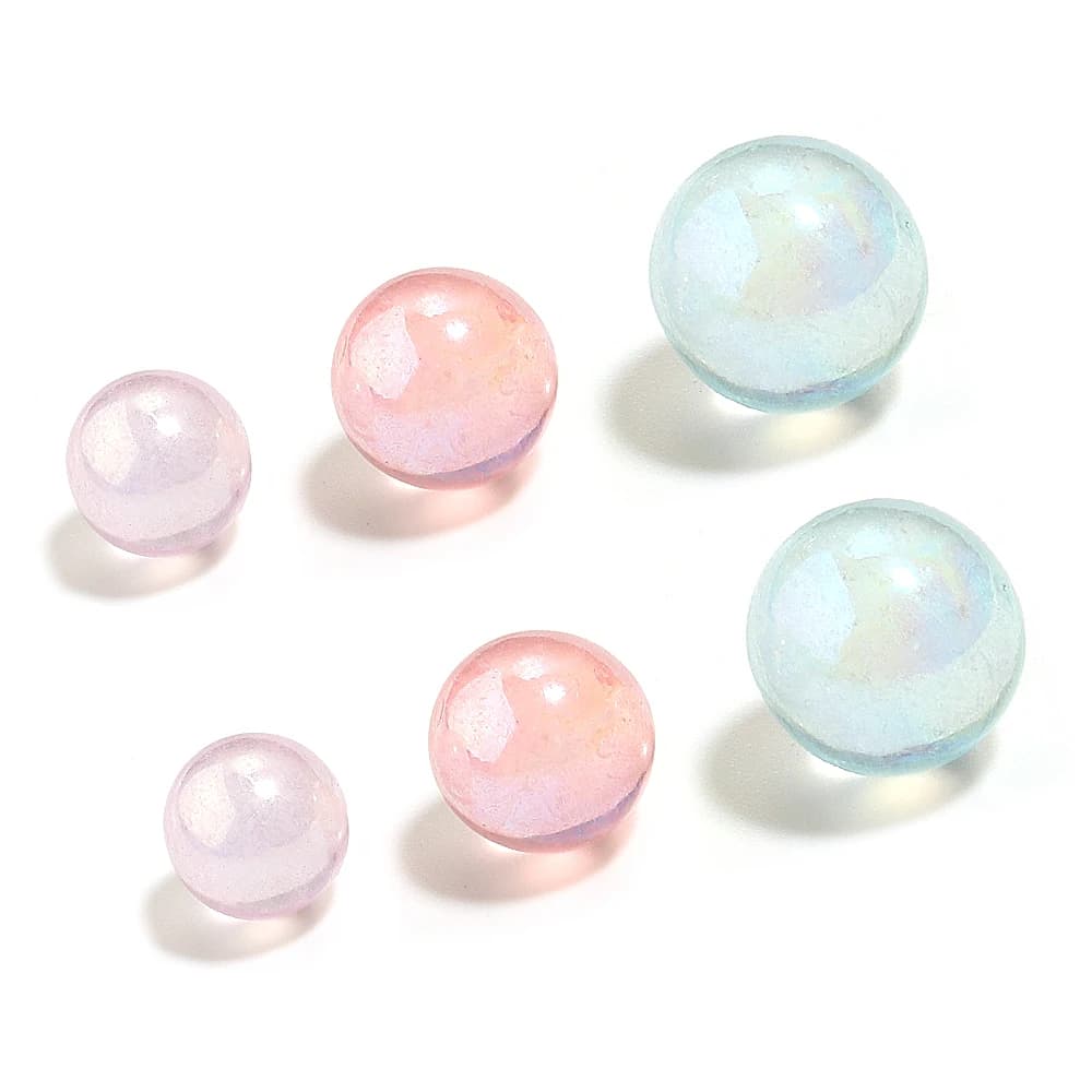 100-200 Pz 6 8 10mm Senza Foro Perline Acriliche Rotonde AB Colore Perle D'imitazione Perle Braccialetto FAI DA TE Collana Creazione di Gioielli Perline Sparse