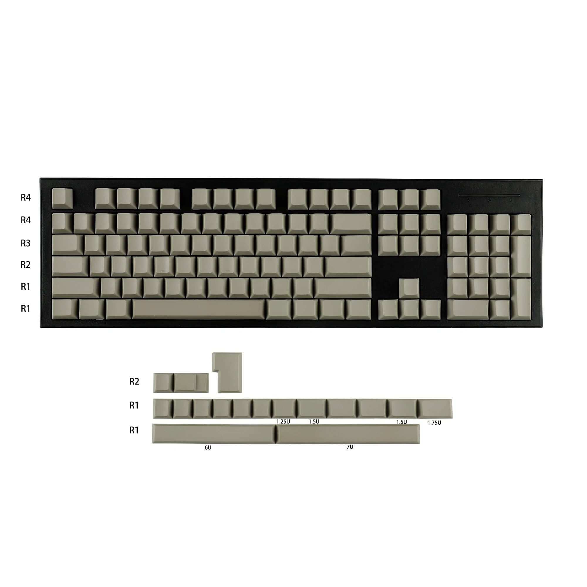 Cherry Profile Beige 121 tasti Blank PBT Keycap ANSI ISO per Cherry MX Interruttori Tastiera meccanica
