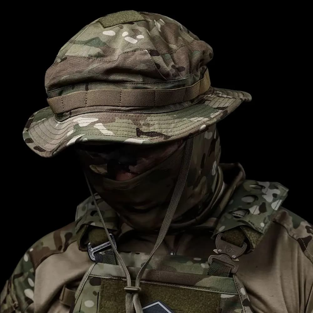 Emersognear Tattico estivo a tesa corta Boonie Cappello da combattimento Berretto sportivo Caccia Camo Campeggio Copricapo resistente al sole Escursionismo EM9681