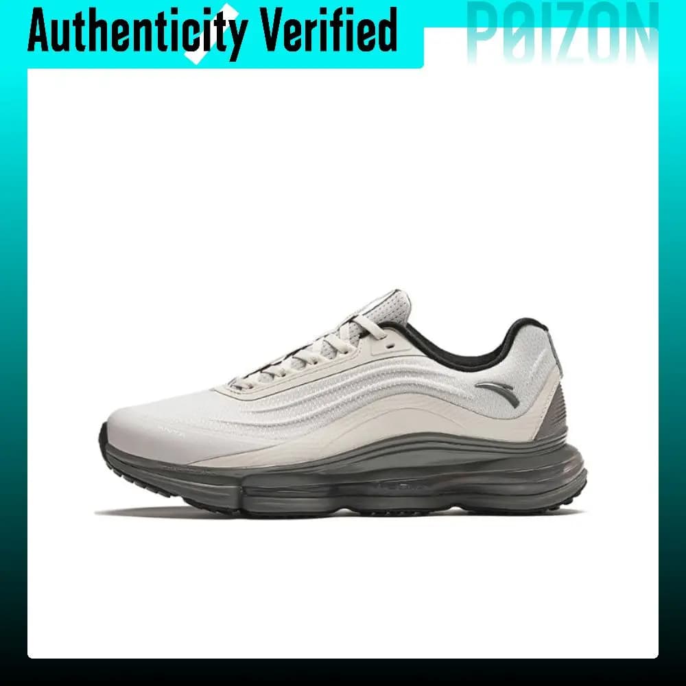 Anta Running Collection Versatile Abrasion Resistant Breathable Low top Running Shoes Men's Gray 112415501-1