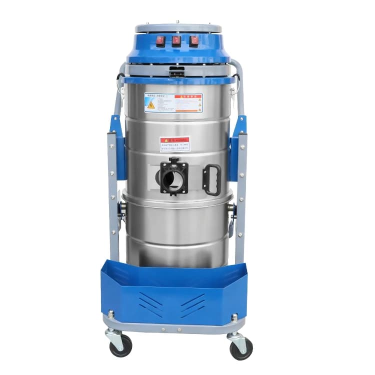 Professional High Pressure 100L Industrial Vacuum Cleaner for Particle and Powder Cleaning, Vacuum Cleaner for Humid and Dry Floors