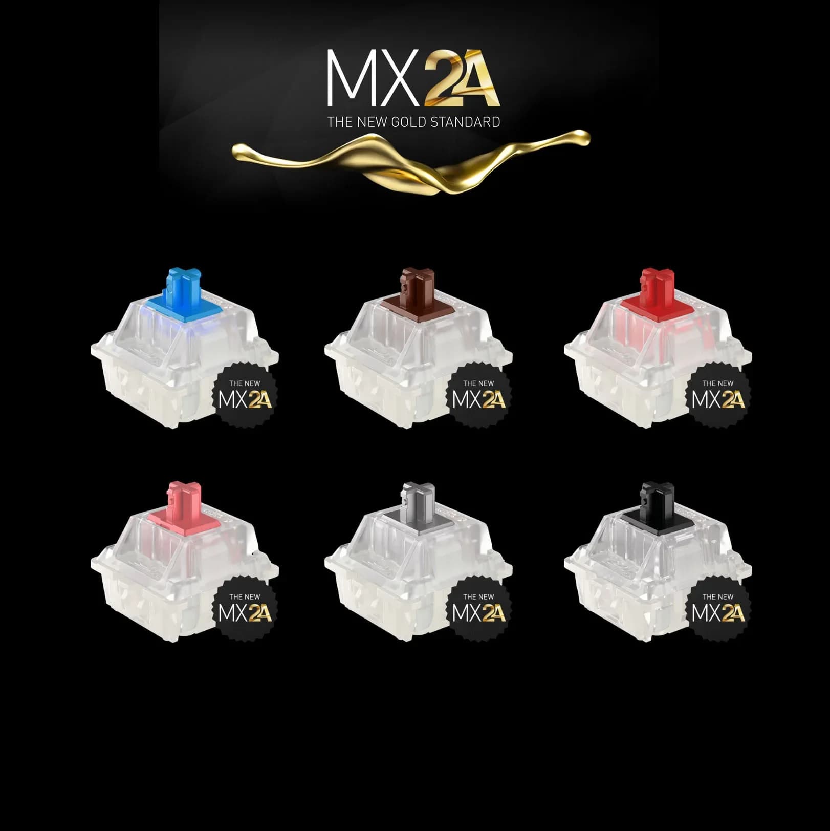 Interruttore CHERRY MX2A RGB, interruttori rosso silenzioso marrone rosso blu nero argento, per interruttore tastiera meccanica sostituibile a caldo