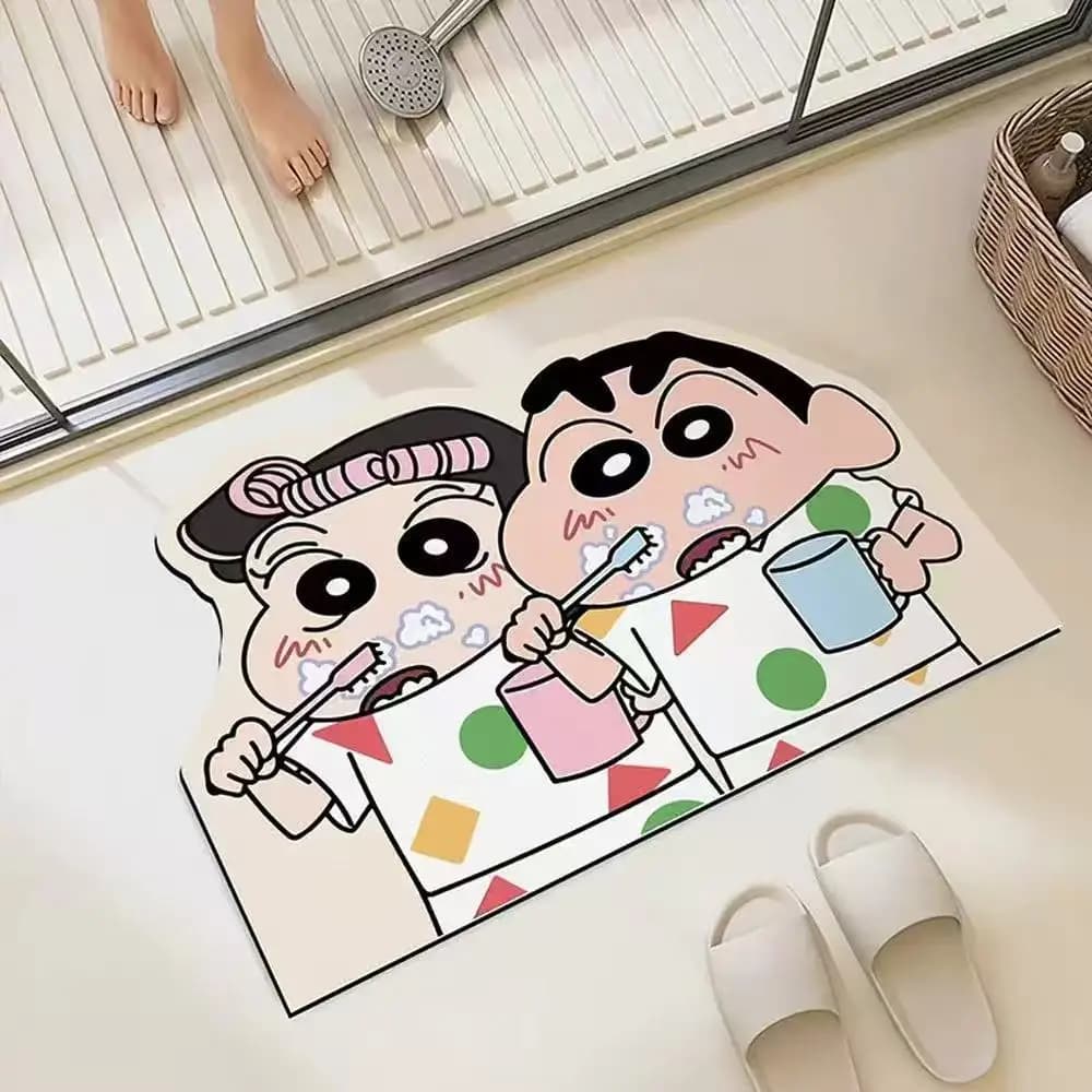 Water Absorption Mat for Shower, Quick Drying, Fashionable Home Gifts and exquisite anime cartoons, Soft and Comfortable Soul Periphery