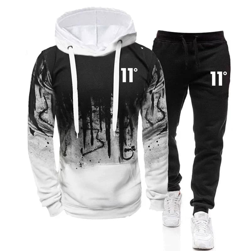 Casual Fashion High Quality Men's Tracksuit Jogging Men Versatile Sweatshirts Sweat Pants Comfort Daily Sports Simple Hoodie Set