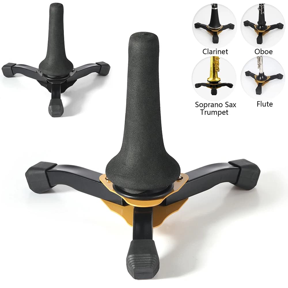 Support for portable folding tripod Accessories for anti-slip wind instruments suitable for support horn horn flute oboe saxophone