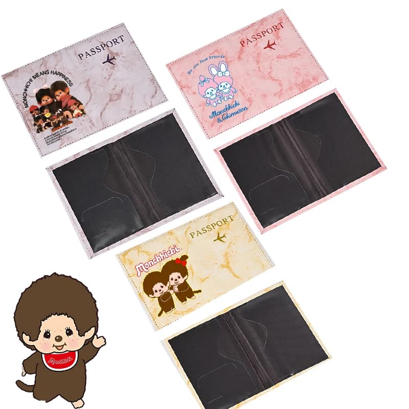 MONCHHICHI Porta Passaporto per Accessori da Viaggio, Custodia per Passaporto, Porta Documenti da Viaggio, Porta Passaporto per Uomo