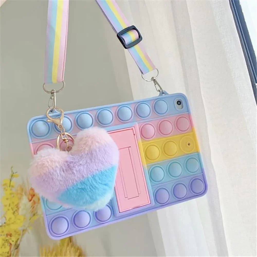 Custodia per Lenovo Tab M8 FHD TB-8705F/8505F 8.0 "Push Bubble Fidget Toy Silicone Bambini Tablet Cover Lenovo Tab M8 3rd TB-8506F 8" Custodia