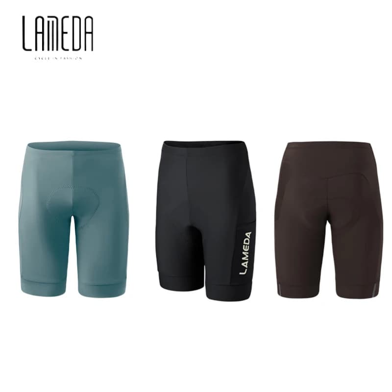 Pantaloncini da Ciclismo Lameda 2025 con Imbottitura Antiurto in Spugna, Abbigliamento da Ciclismo per Uomo, Asciugatura Rapida e Traspirante