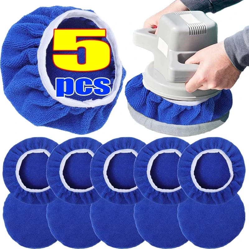 Kit per Lucidatura e Ceratura Auto in Microfibra da 5-10 Pollici, Set di Tamponi per Lucidatura, Kit per Lavaggio e Ceratura, Accessori per la Cura della Carrozzeria