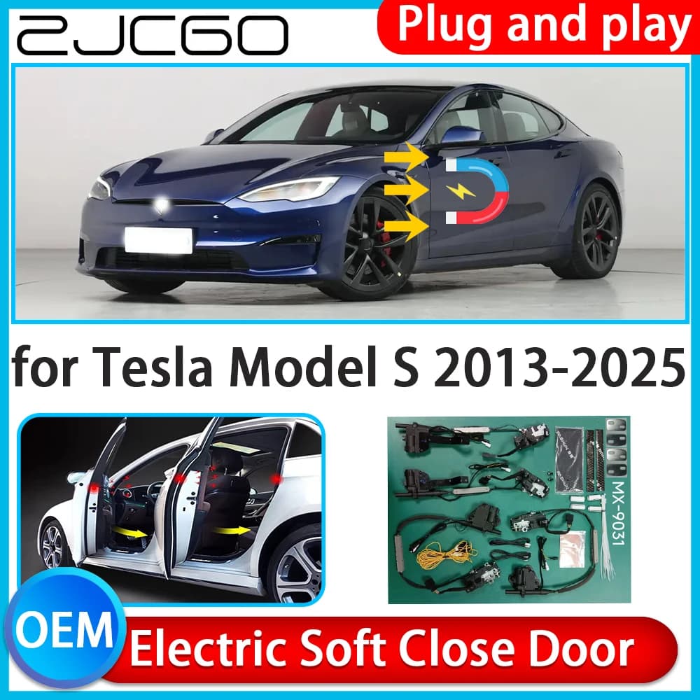 ZJCGO per Tesla Model S 2013-2025 Kit Chiusura Morbida Automatica per Porte Auto, Chiusura Elettrica Assistita