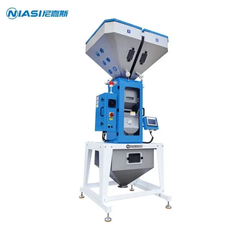 Miscelatore Automatico per Materie Prime Plastiche con Bilancia, Dosatore Gravimetrico e Miscelatore a Batch