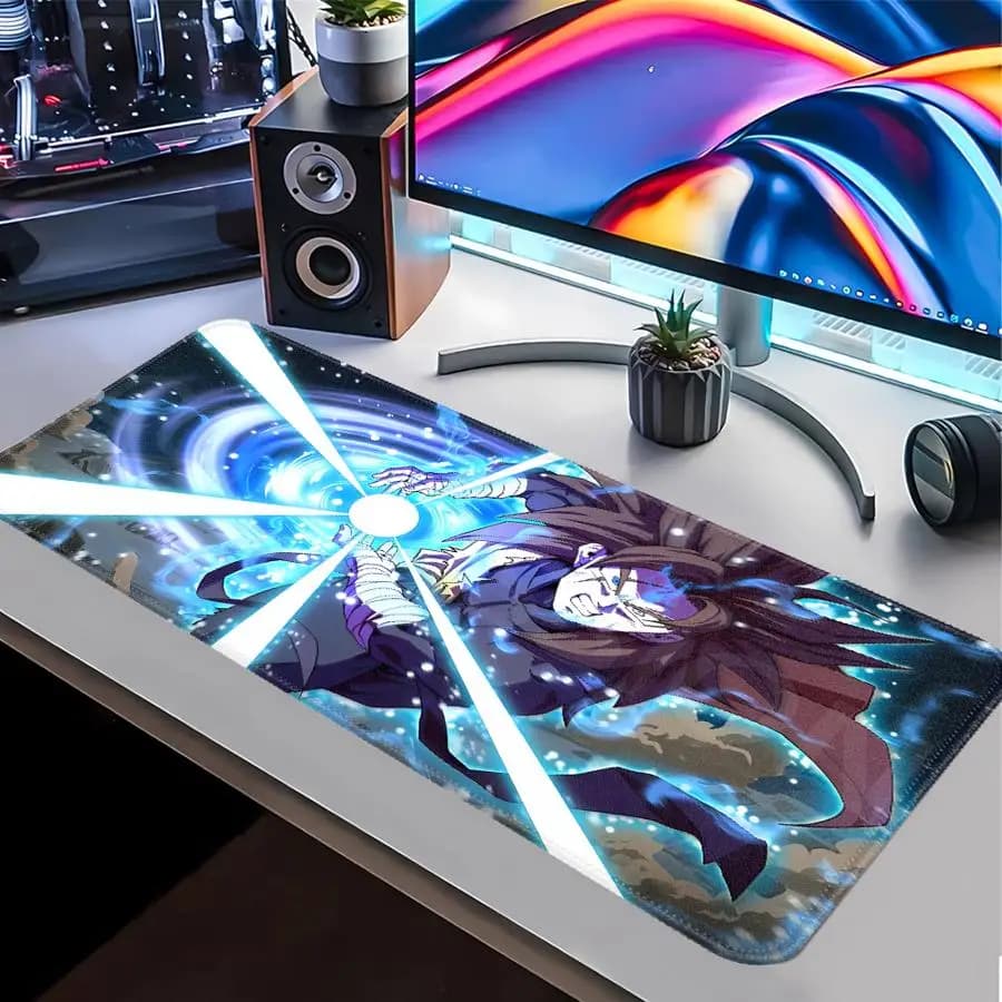 Fantastico tappetino per mouse Dragon Ball Goku, tappetino per ufficio, tappetino per console di gioco, tappetino per computer portatile, tappetino per tastiera, accessori da scrivania, antiscivolo