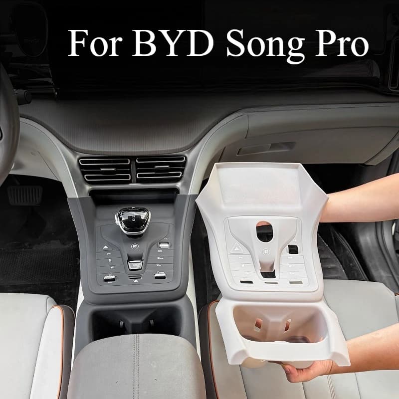 Per BYD Song Pro Attrezzatura di controllo centrale Pannello di ricarica wireless Tappetino in silicone Decorazione auto Accessori interni Accessori tappetino