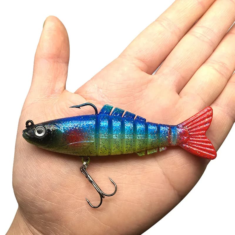 Fishing Joint Bait Lure 8 Segment Swimbait Soft Bait 9cm/16g Artificial Lures 1 Piece SALE