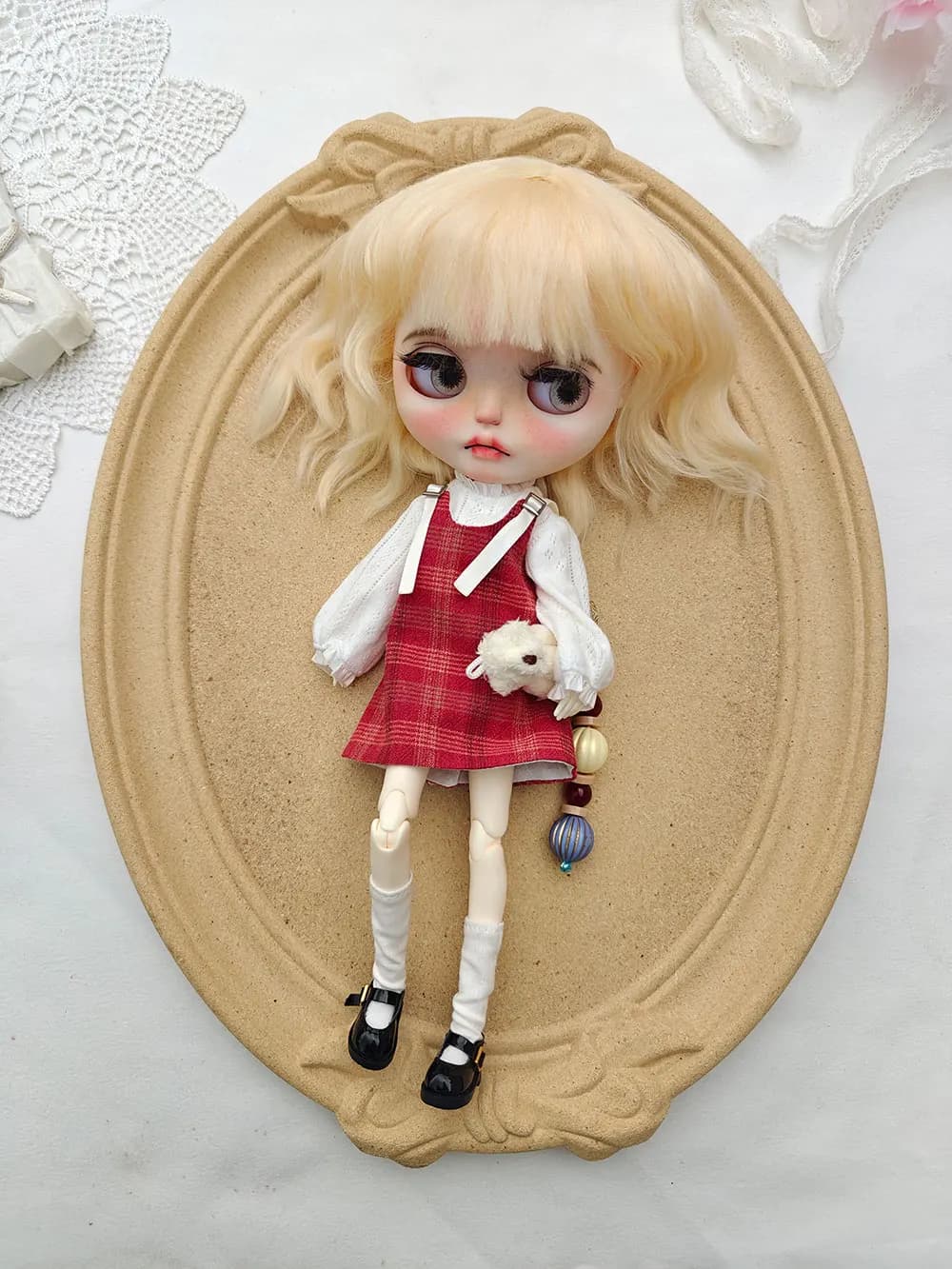 Vestiti per bambole fatti a mano blythe set carino quotidiano ob22 ob24 azone vestiti per bambole fatti a mano accessori per bambole Abito abbigliamento blythe
