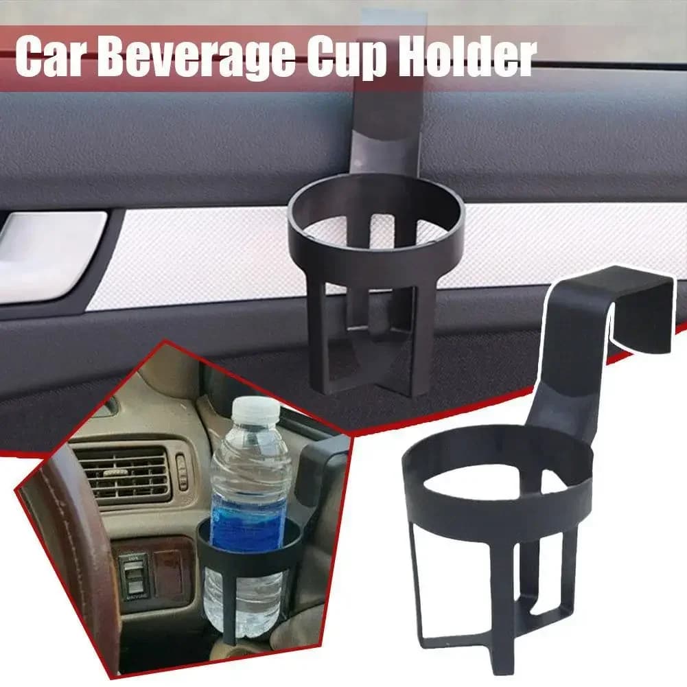 Car Water Cup Holder - Portable Window/Door Mount Drink Bottle Stand, Truck Interior Beverage Accessory