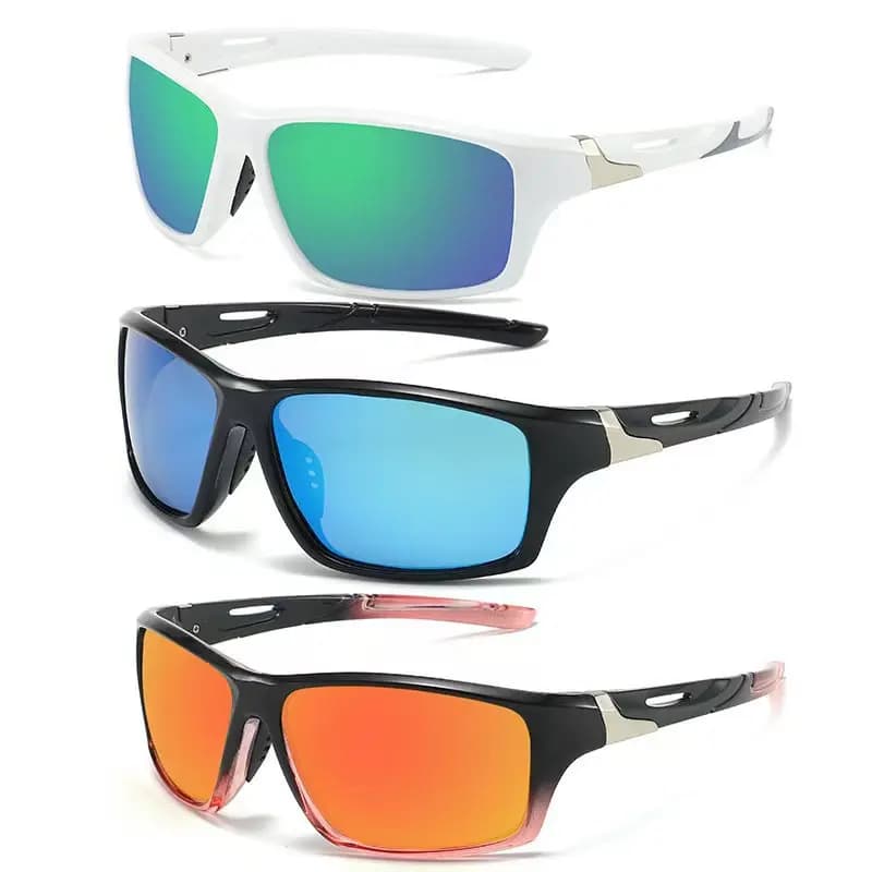 Nuovi occhiali da sole sportivi transfrontalieri TR009 da uomo, occhiali da guida e ciclismo per esterni, occhiali da sole polarizzati alla moda e colorati da donna