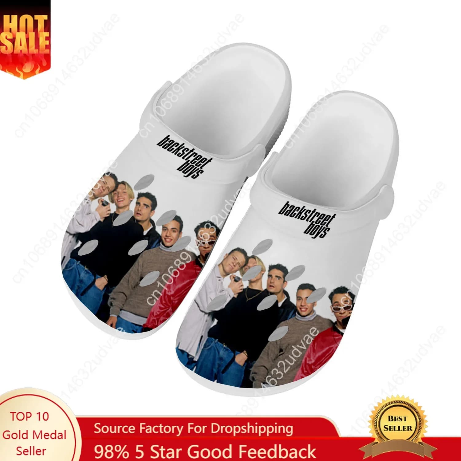Backstreet Boys Scarpe da acqua Uomo Donna Adolescente Comode zoccoli da giardino per la casa Sandali personalizzati Pantofole da spiaggia con foro traspirante