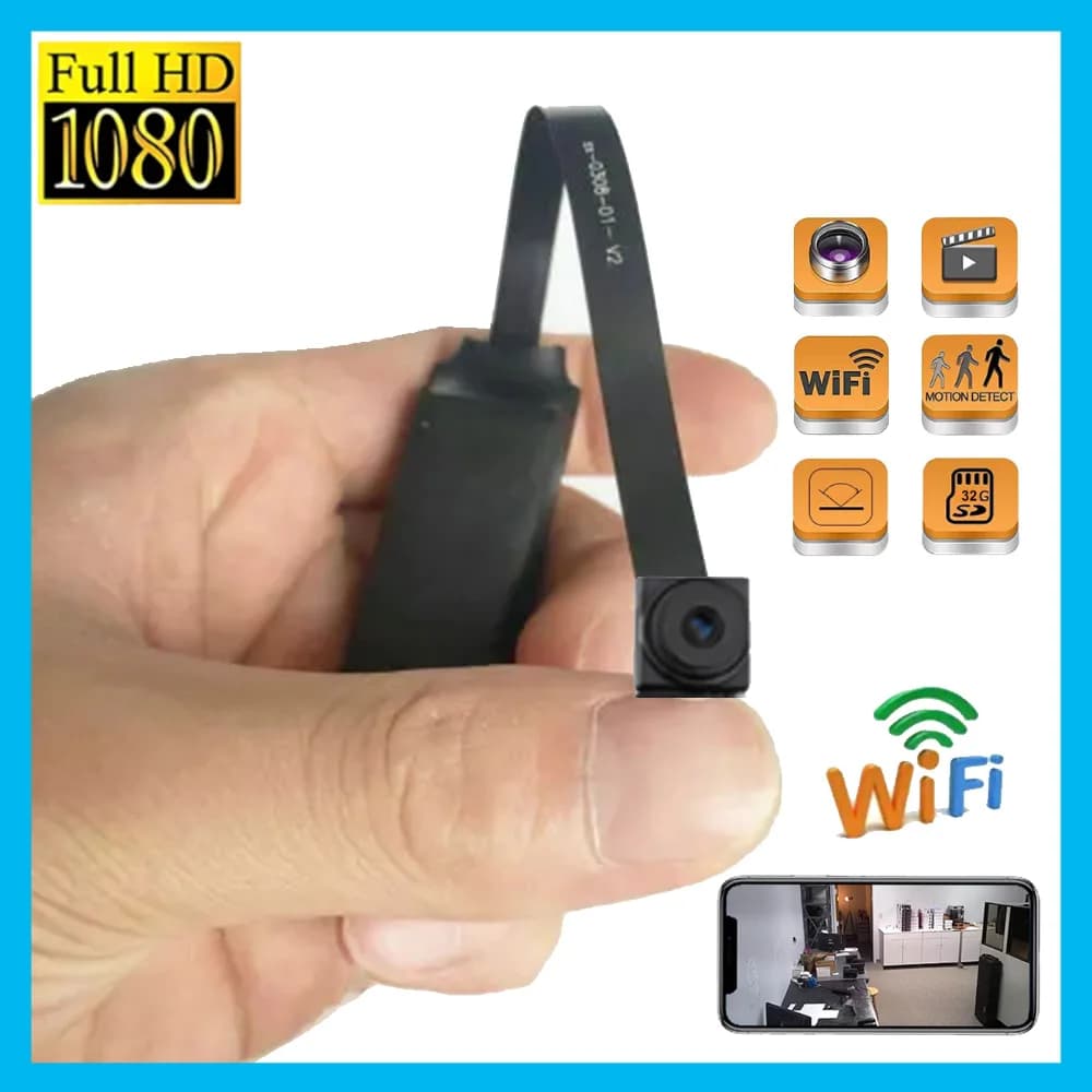 HD DIY 1080P Mini WiFi Camera Portable Video Wireless Micro Webcam Recorder Camcorder P2P Loop Recording Support Remote Viewing